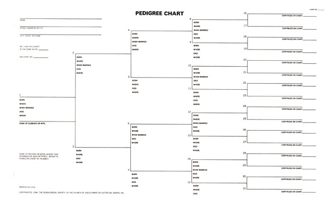 blank dog pedigree chart to print